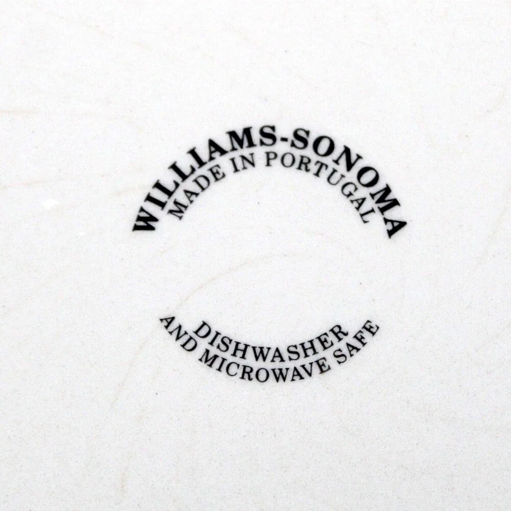 Williams Sonoma Herbs & Vegetables 2 Pasta Bowls plate Fennel Artichoke